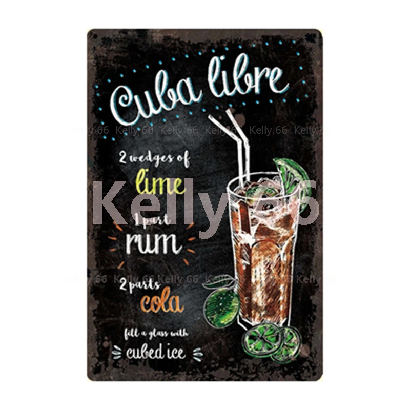 [Kelly66] коктейль для рисования мелом Мохито Маргарита хороший пиво металлический