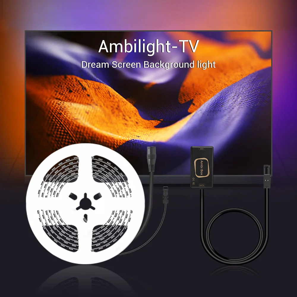 Адресуемый Ambilight-набор для телевизора Drean экран Smart Pixel окружающая полоса для ТВ компьютера ПК Destop тыловая подсветка 1 м-5 м комплект