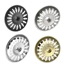 Черный сливной фильтр для кухонной раковины диаметром 78 мм из нержавеющей стали 304