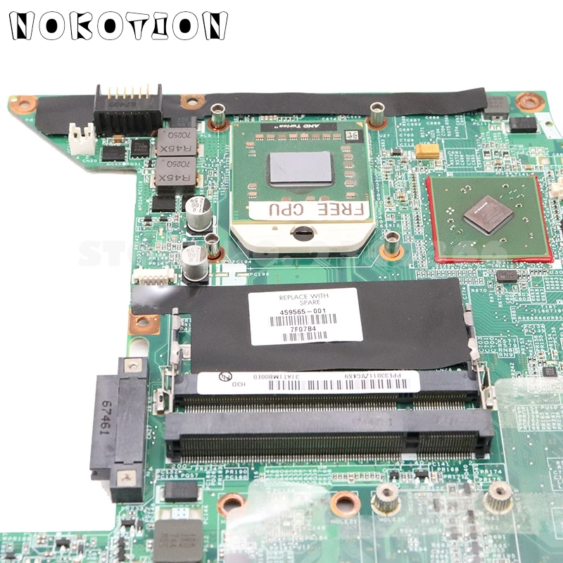 NOKOTION 449903 001 449901 459565 материнская плата для ноутбука HP Pavilion DV6000 DV6500 DV6700 Socket s1 DDR2