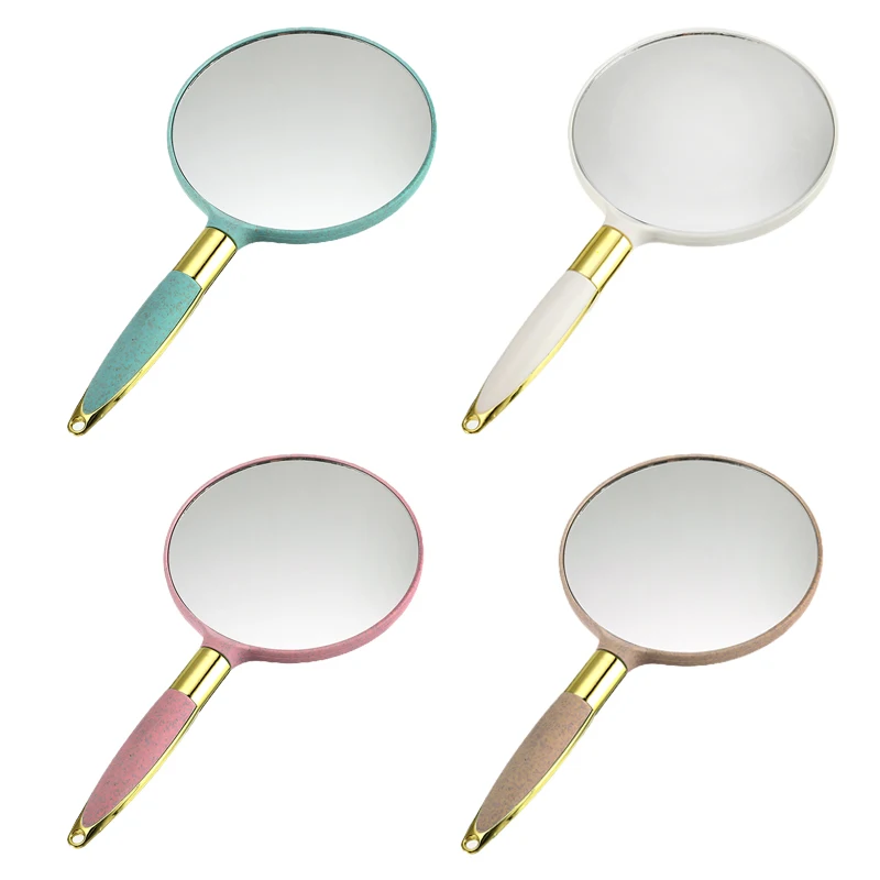Милые круглые пластиковые зеркала для макияжа дамское зеркальце винтажный