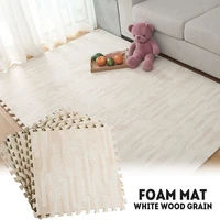 20pcs white playing game imitation wood floor comfortable modernization kids play mat floor mat bedroom children room soft home