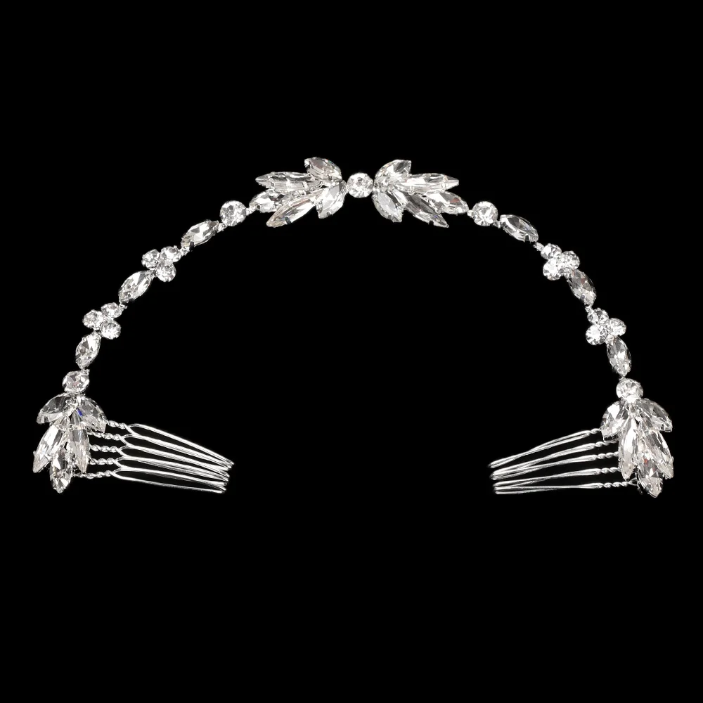 35/50/100/150CM Pearl Crystal Wedding Hair Vine Tiara Bridal Headband Fashion Hair Accessories Romantic Women Hair Jewelry