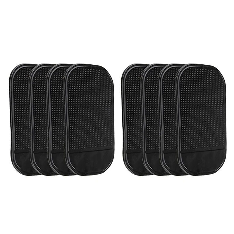 

8 PCs Black Magic Sticky Pad Anti Slip Mat Car Dashboard for Cell Phone