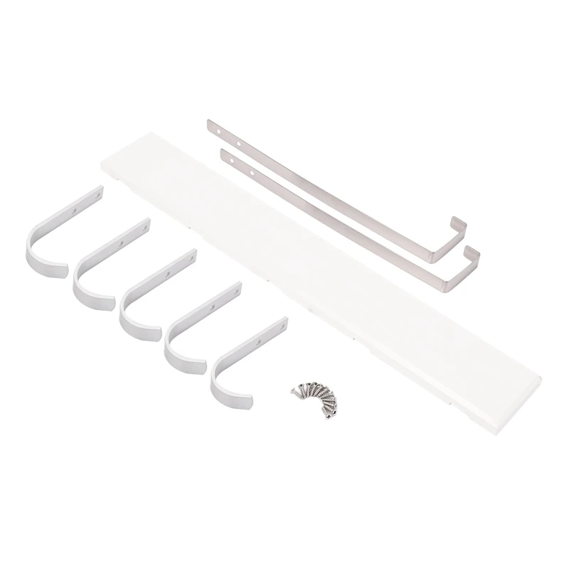 

Over Door Hooks Multifunction Hanging Rack Wooden Coat Hanger Door Hook Rack Wall Hanging Rack for Cloth Pants Hat Towel Punch F