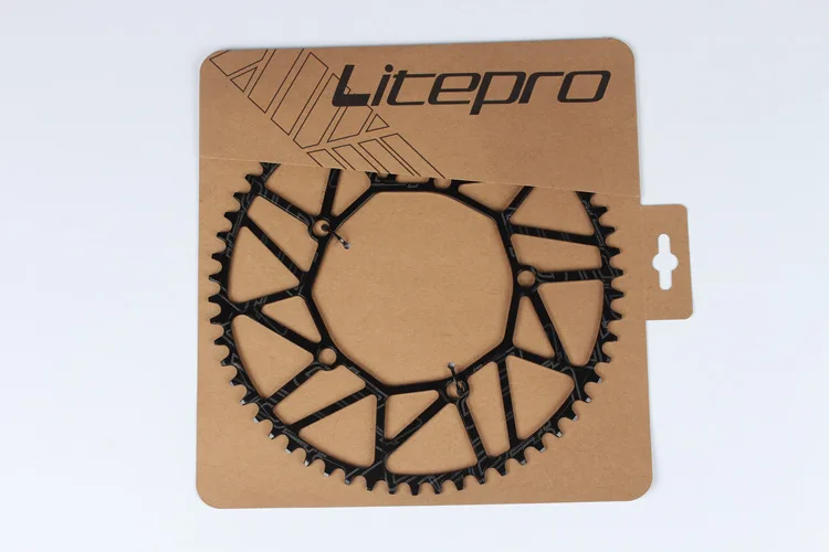 58T Litepro 130 BCD 48T 50T 52T 54T 56T 58T цепное кольцо 8 9 10 скоростной полый сплав однодисковый цепной колесо дорожный складной велосипедный цепной круг - Цвет: 58T