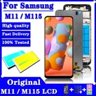 Оригинальный ЖК-дисплей для Samsung Galaxy M11 SM-M115F SM-M115FDSN, сенсорный экран, дигитайзер в сборе, Замена для Samsung M115, ЖК-дисплей