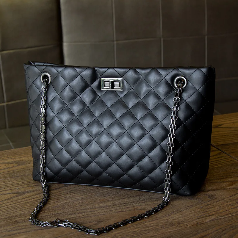 

2021 New Handbag Versatile Women's Fashion Rhombic Deisgn Casual Chain Girl Shoulder Messenger Crossbody Bag Lady Female Handbag