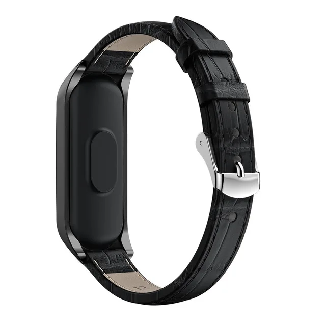 Xiaomi mi Band 4 ремешок mi band 3 correa спортивный силиконовый ремешок для xiaomi mi band 3 сменный Браслет для mi band 3 умный ремешок - Цвет: leather