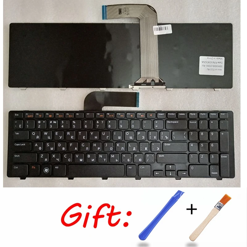 Русская черная Новая русская клавиатура для ноутбука DELL N7110 L701X 5720 7720 17R L702X