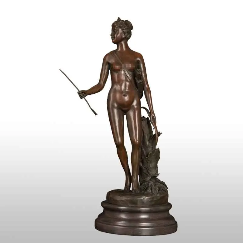 ArtsHom DS-077 статуя Дианы Артемиды скульптура бронзовая Греческая богиня охоты Луна