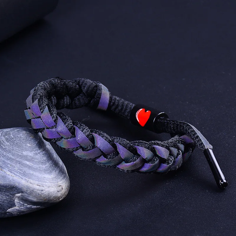 Браслет с голографическим отражением RAS Little Lion тряска тем же черным и белым