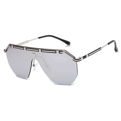 

Новые европейские и американские индивидуальные солнцезащитные очки с большой оправой, модные трендовые солнцезащитные очки с защитой от ...