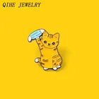 Эмалированные заколки для лица с изображением мультяшного кота, броши на заказ, предотвращающие эпидемию, значок на лацкан, аксессуары, рюкзак, подарок для женщин и мужчин, ювелирные изделия