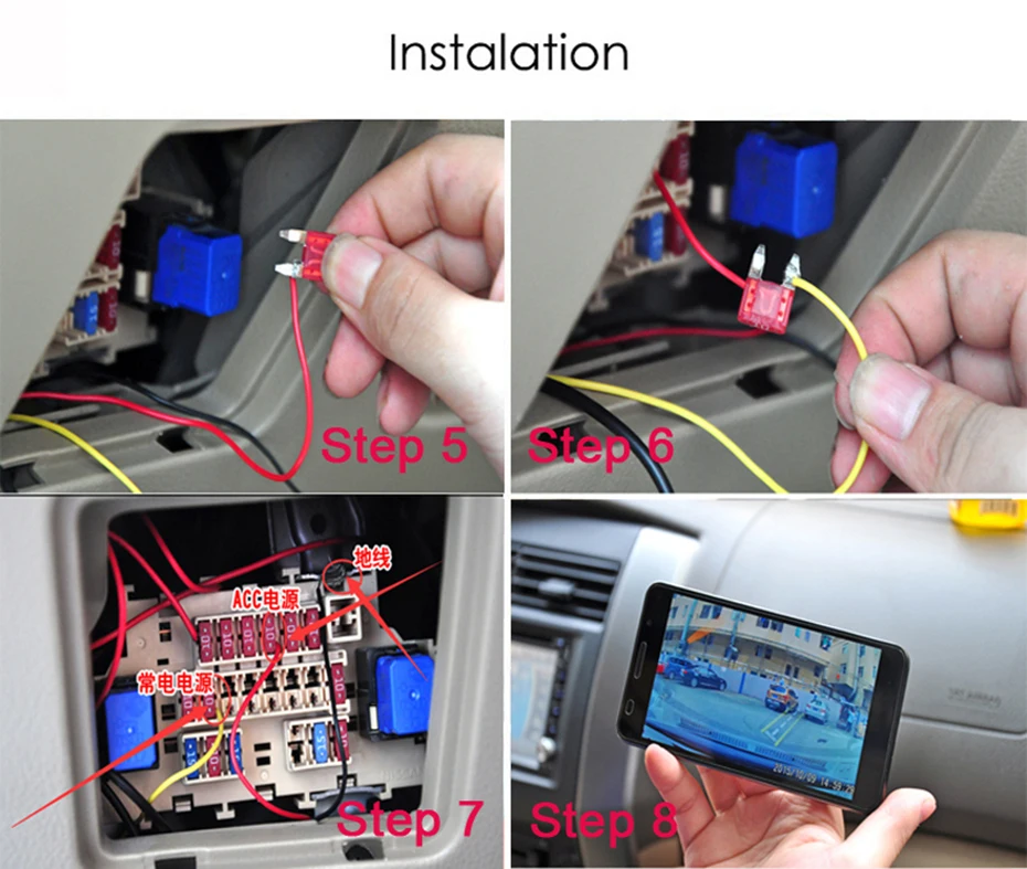 WHEXUNE Скрытая мини Wifi Автомобильная Dvr камера двойной объектив dashcam авто видео рекордер регистратор DVRs видеорегистраторы FHD 1080P ночное видение