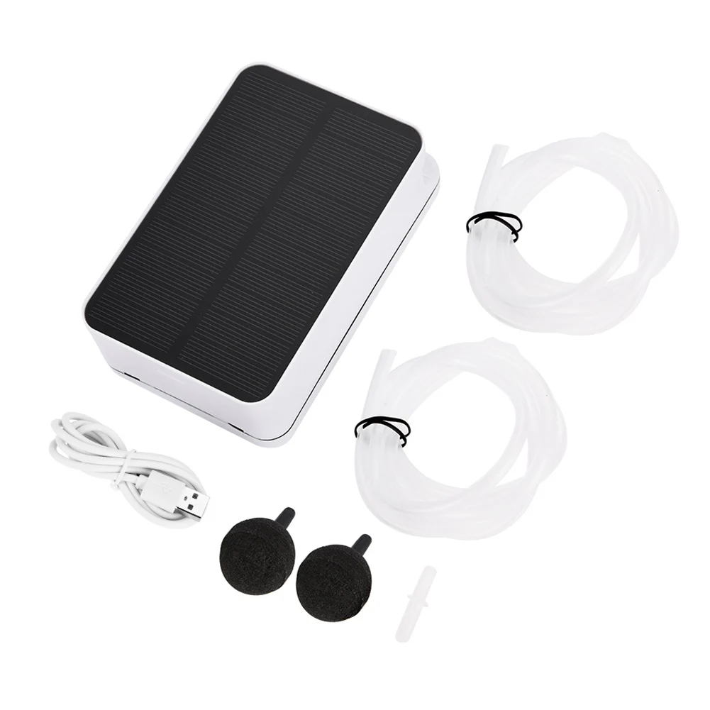 

Водонепроницаемый кислородный воздушный насос на солнечной батарее, кислородный аэратор для аквариума, экстренной уличной рыбалки