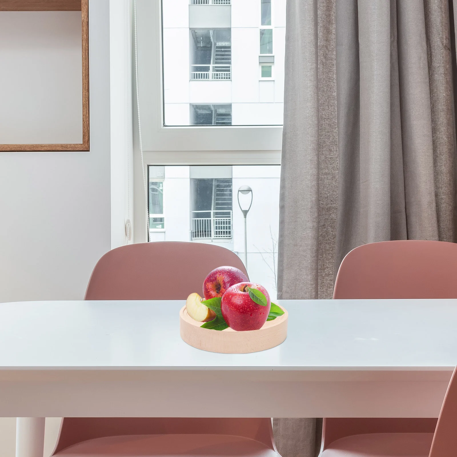 1pc Bread Tray Wooden Dinner Plate Simple Restaurant Dessert Wood | Дом и сад