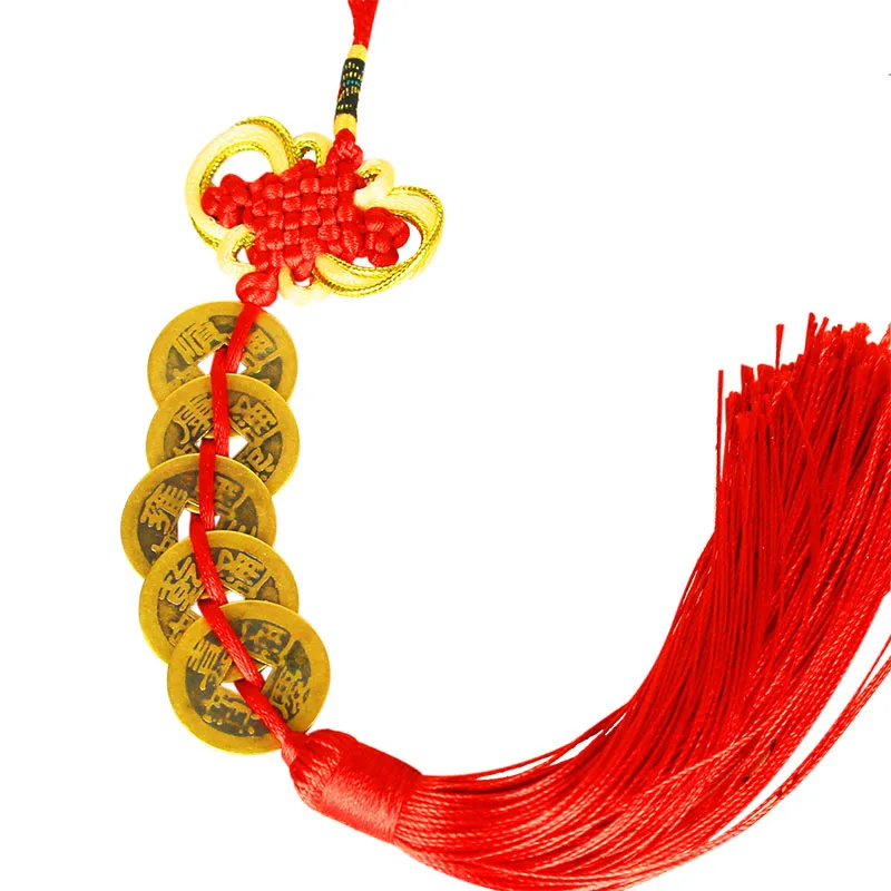 

Латунная подвеска ручной работы с открытым светом, император пяти императоров, медная лампа, товары для злых духов, подвеска ручной работы с...