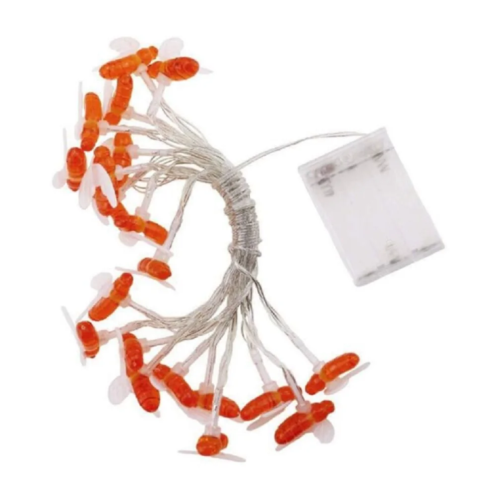 Милая гирсветильник да в форме пчелы садовый забор водонепроницаемые гирлянды