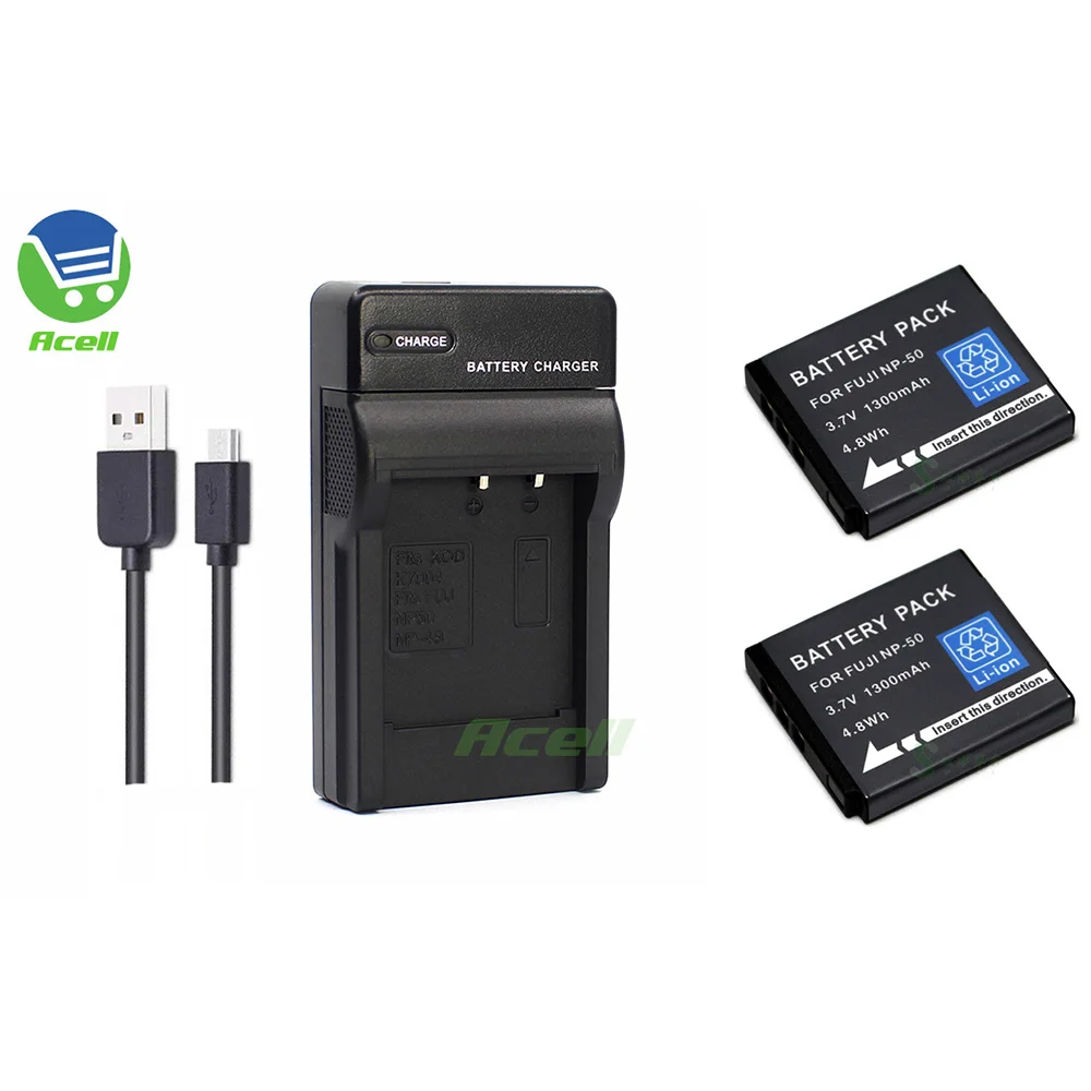 Аккумулятор и зарядное устройство USB для FUJIFILM instax SQUARE SQ10 FinePix F50fd F60fd F100fd F900EXR F850EXR |
