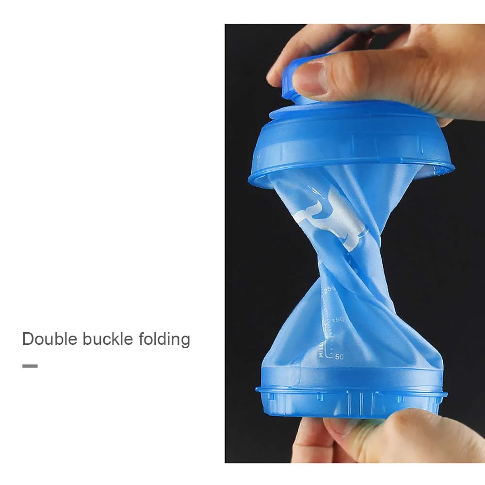 750 мл Экологичные защитные бутылки для воды Складные портативные складные
