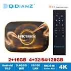 HK1 RBOX R1 Android 10,0 Smart TV Box RK3318 2,4G5G Wi-Fi ТВ-приставка медиаплеер мини ТВ-ресивер DDR3 2 ГБ 4 ГБ HK1RBOX VS T95