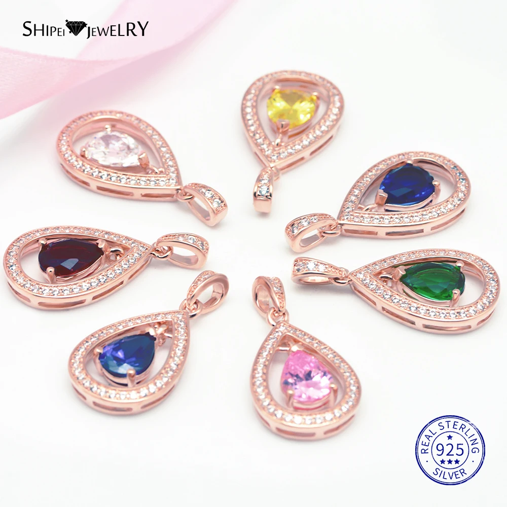 Женское ожерелье из серебра 100% пробы с сапфировым Изумрудом и Рубином|Ожерелья| |