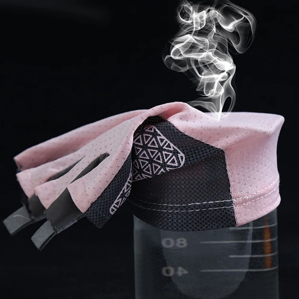 

Summer Sunscreen Ice Silk Half-Finger Gloves Sports MTB Bike Riding Cycling Gloves For Gym Fitness Fishing Mountaineering