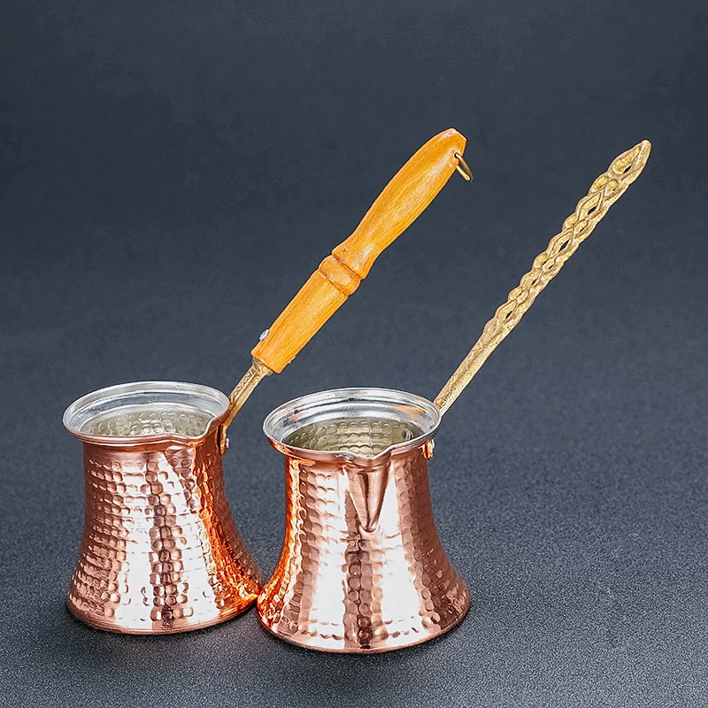 Турецкий кофейник османский арабский чай кофейные эспрессо Горшки % 100 медная