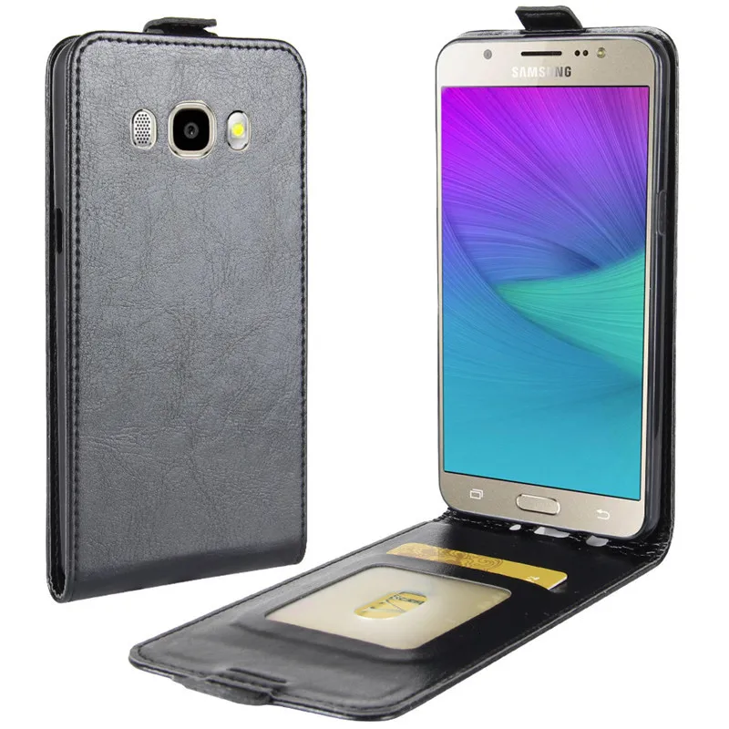 Флип чехол КРЫШКА ДЛЯ samsung Galaxy J5 J510 J510F J510G J510Y J510M 6 J5108 SM-J510F роскошный Вертикальный