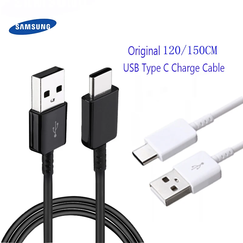 Оригинальный usb кабель Samsung Type C note 9 быстрая зарядка 1 2/1 5 м 2 а S 8 S8 S9 plus C5 C7 C9 pro A3 A5 A7