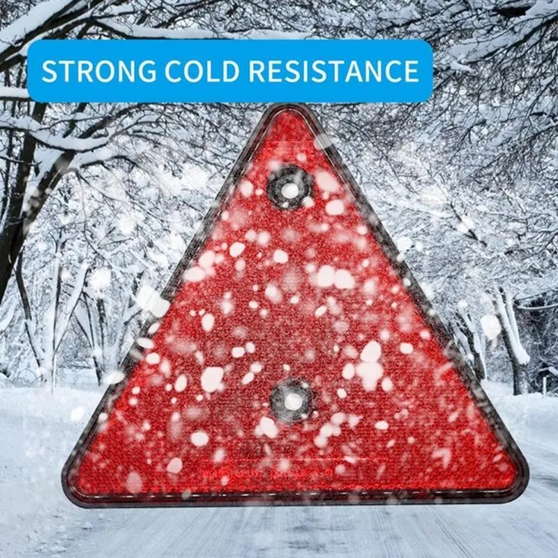 Красные задние отражатели треугольные для ворот столбов защитные винты подходят