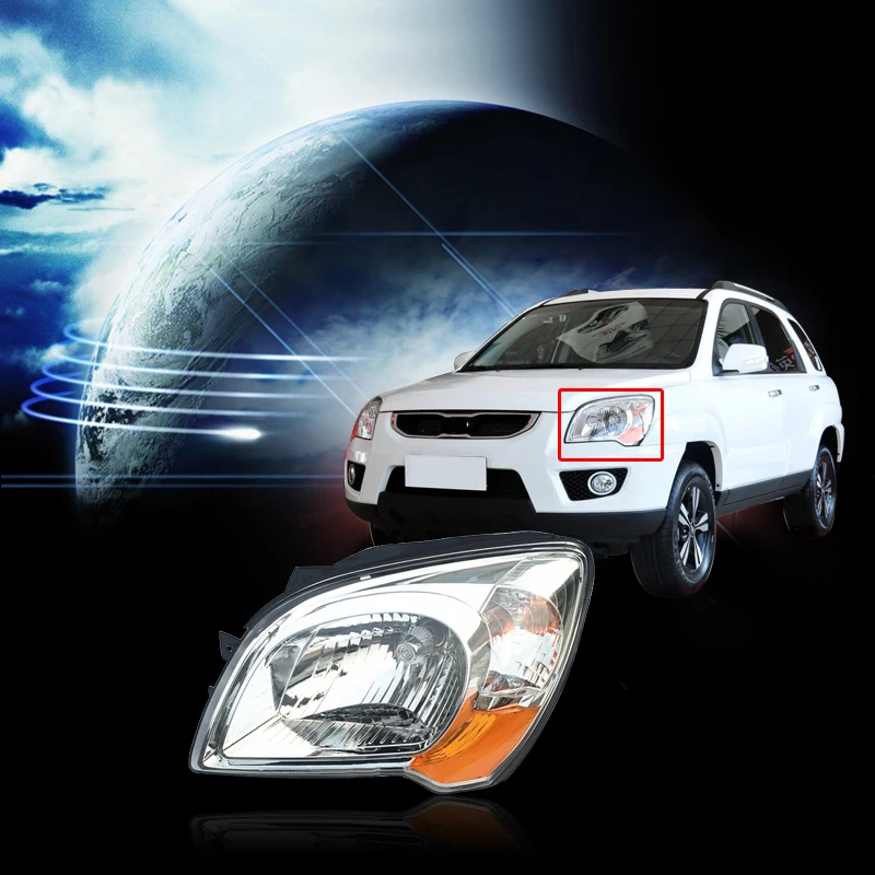 Головной светильник CAPQX для KIA Sportage 2007 2008 2009 2010 2011 2012 налобный фонарь|Фара авто в