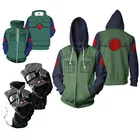 Толстовка и свитшот на молнии для косплея Kakashi, куртка, пуловер, пальто, уличная одежда, свободные костюмы в стиле хип-хоп для весны и осени и зимы