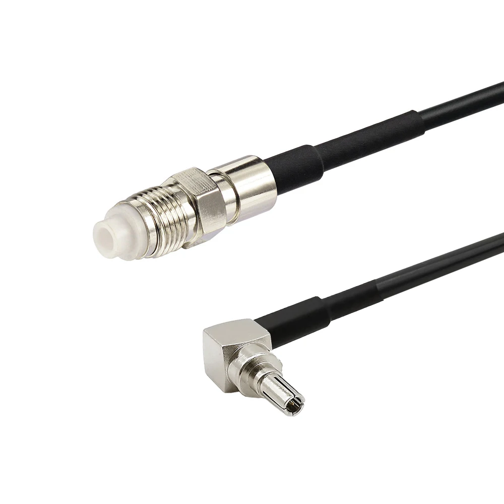 CRC9 разъем папа под прямым углом к гнезду FME RG174 RF кабель Перемычка отрезок 18 см |