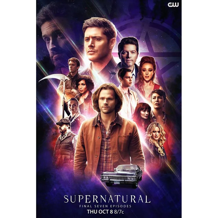 

5D DIY Diamond Painting Cross Stitch "Supernatural TV Poster" Full Square/round Drill Embroidery Mosaic Home Decor Art CM10