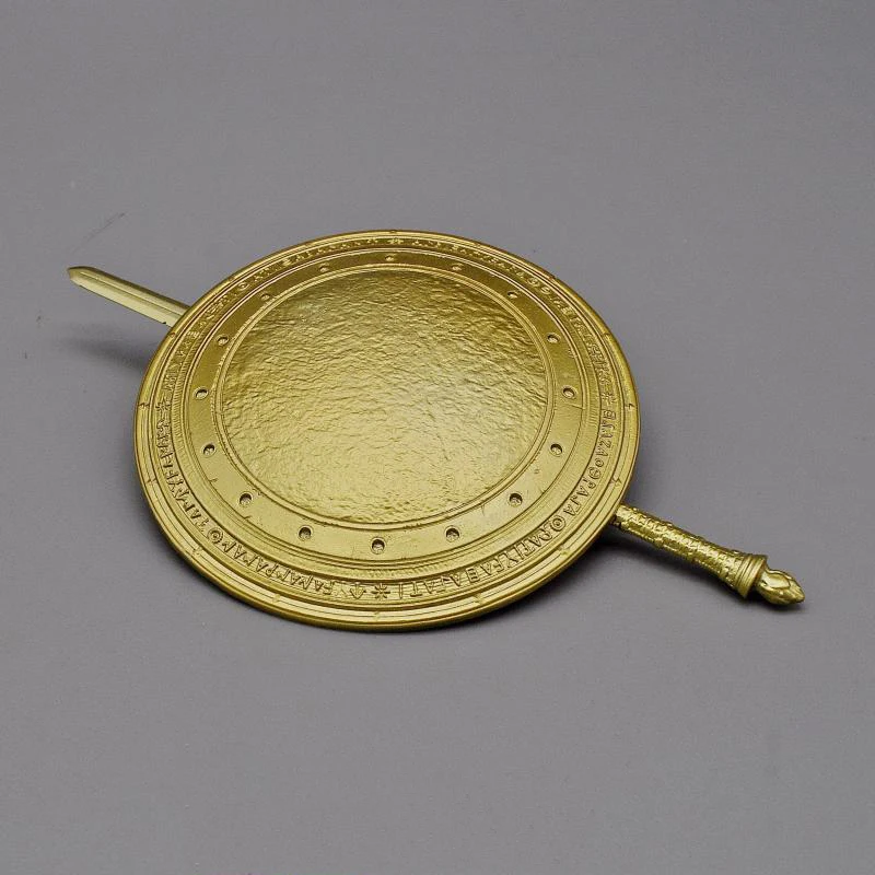 

Hot Sales Scale 1/6 Model Old Ancient Female Warrior Yellow Gold Shield Long Sword For 12 Inch Action Figures Collective