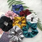 Цветные женские шелковые резинки, эластичная лента ручной работы, держатель для конского хвоста, повязка на голову, аксессуары для волос