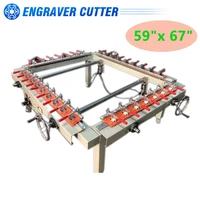 high precise 47x 59 pneumatic screen stretcher screen printing equipment
