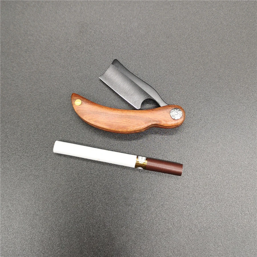 Новые лезвия бритва мини-Бритва для мужчин ручка из красной древесины