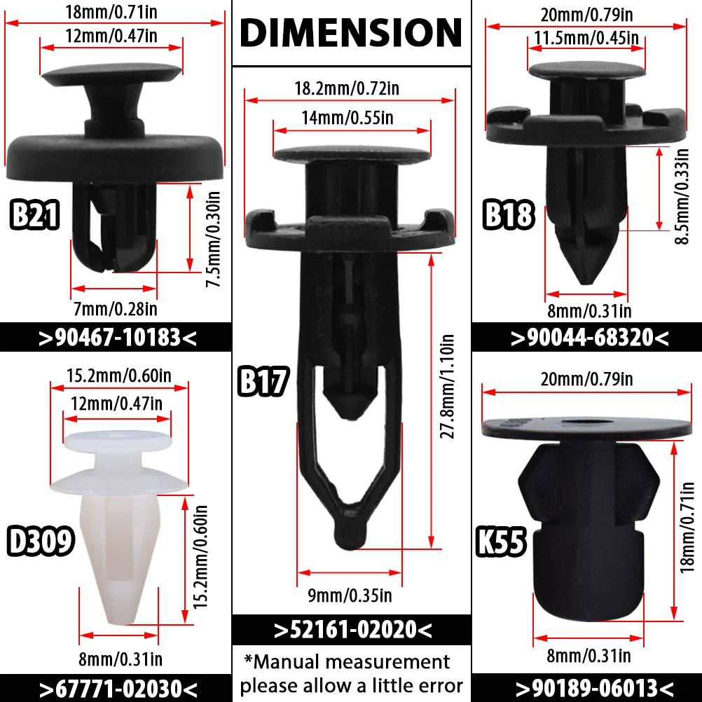 Клипсы для отделки кузова автомобиля 100x5 размеров | Автомобили и мотоциклы