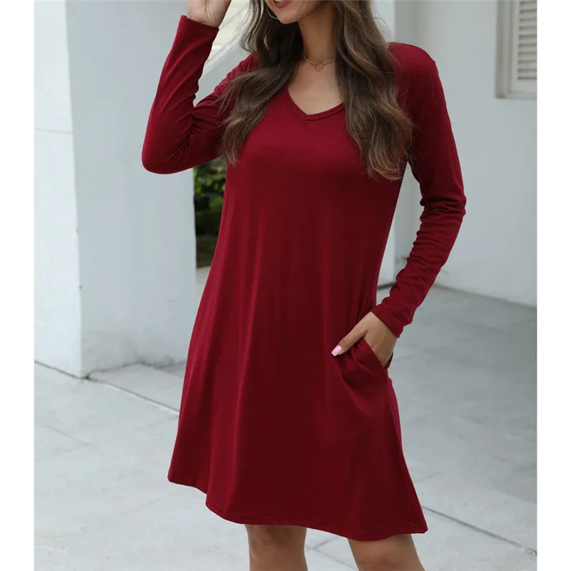 Повседневное платье женские летние платья 2020 модные милые мини однотонные