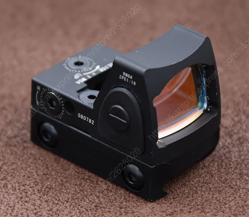 Reflex Mini Trijicon RMR Style 1x Красная точка прицел для Вивера Пикатинни Крепление база