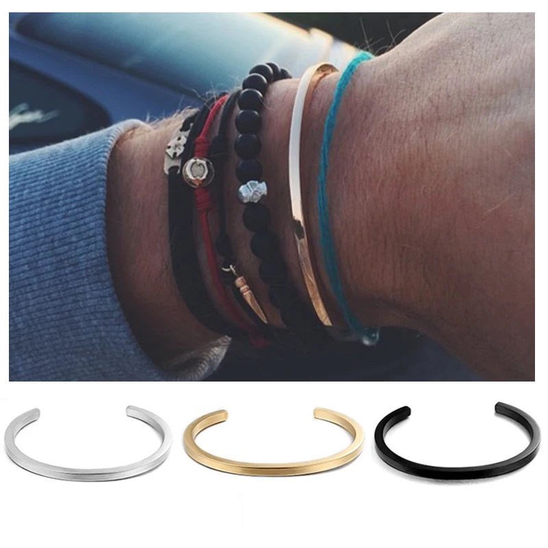 Браслет из нержавеющей стали мужской браслет бусы природного камня Pulseiras