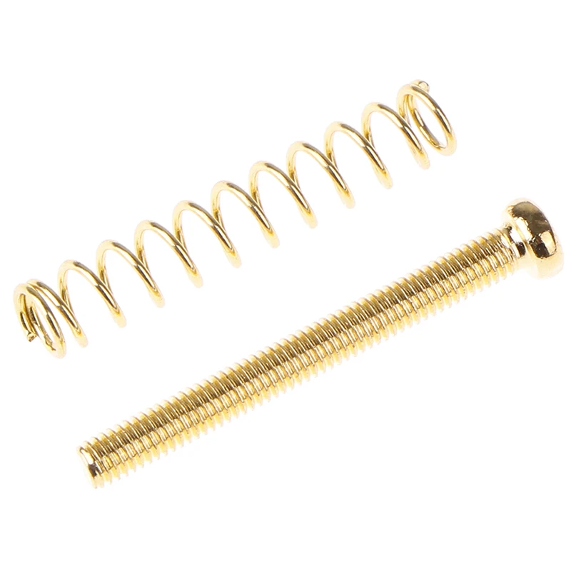8 pcs montieren höhe schraube mit feder für elektrische gitarre ersatz teile metall elektrische gitarre single coil pickup free global shipp