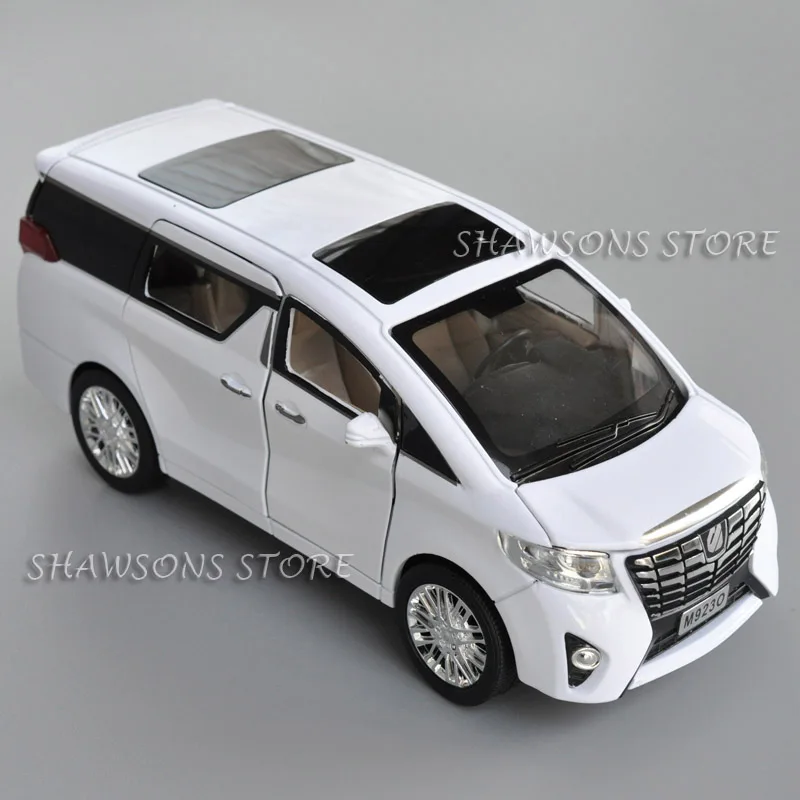 1:24 литая металлическая модель автомобиля игрушки для Toyota Alphard Реплика со звуком