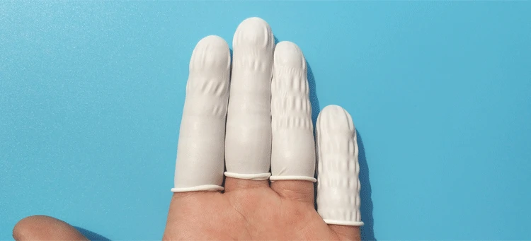 100 г одноразовые розовые латексные резиновые перчатки для пальцев