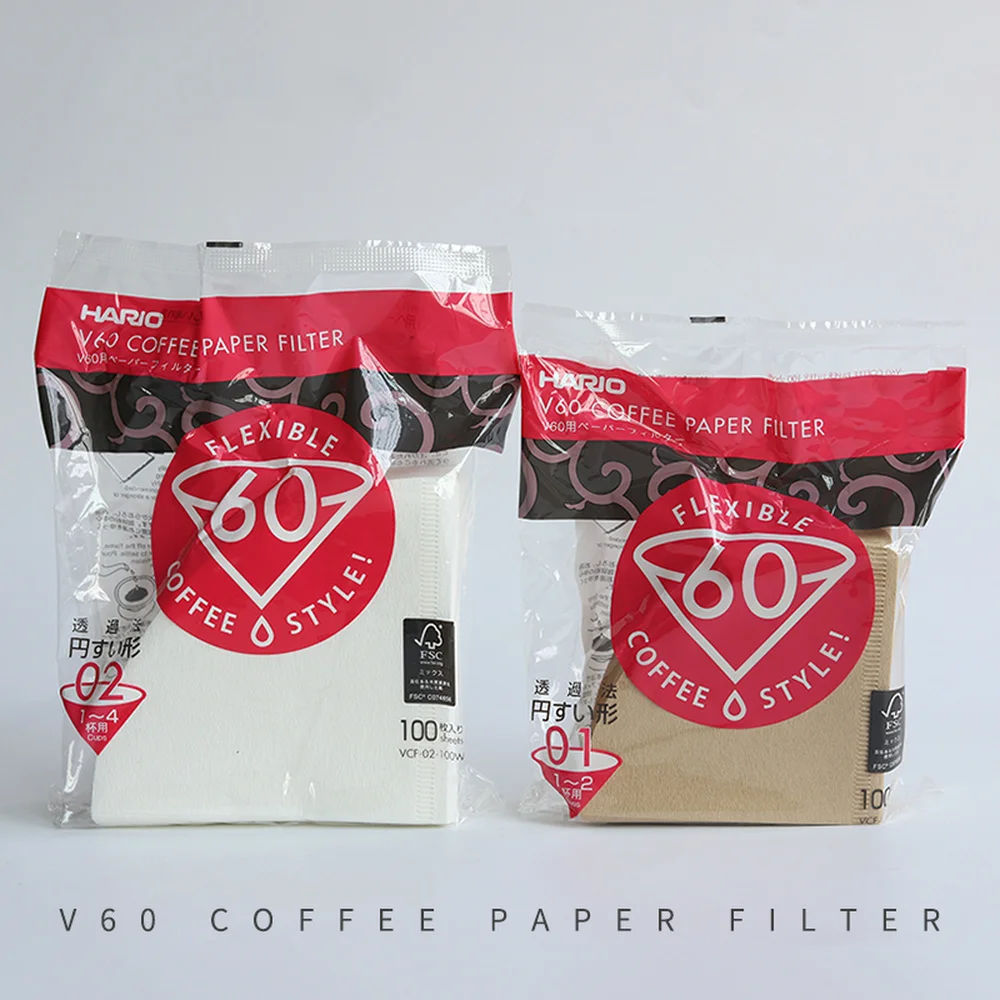 Фильтровальная бумага Hario V60 1 4 чашки для специализированного кафе капельница