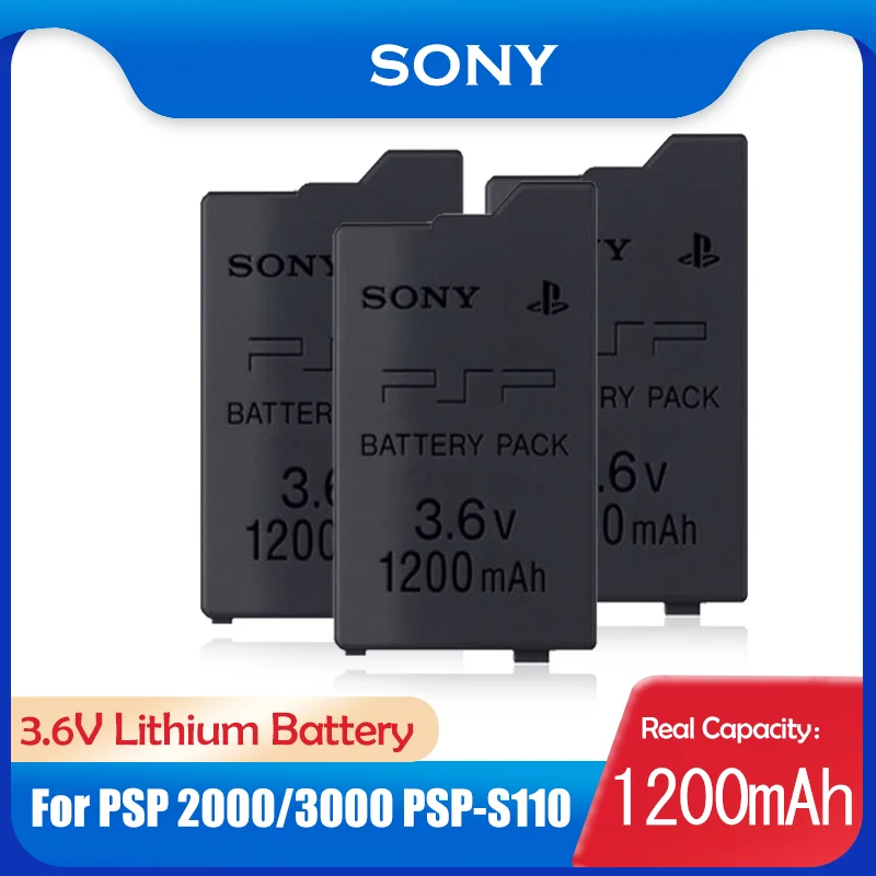SONY 1200 мА/ч 3 6 V литиевая Перезаряжаемые Батарея пакет для Sony PSP2000 PSP3000 PSP 2000 3000 PSP-S110