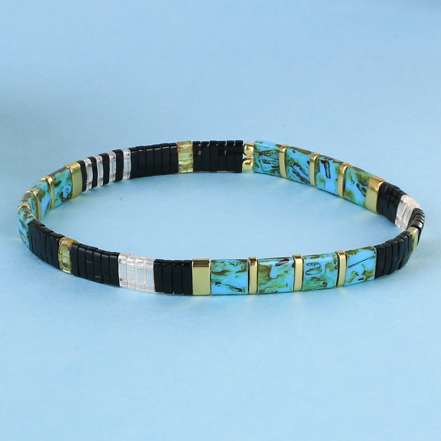 

Kelitch New Gift Bracelets Adjustment Tila Beads Charms Jewelery Friendship Couple Bracelet For Women Girls Gifts Friends